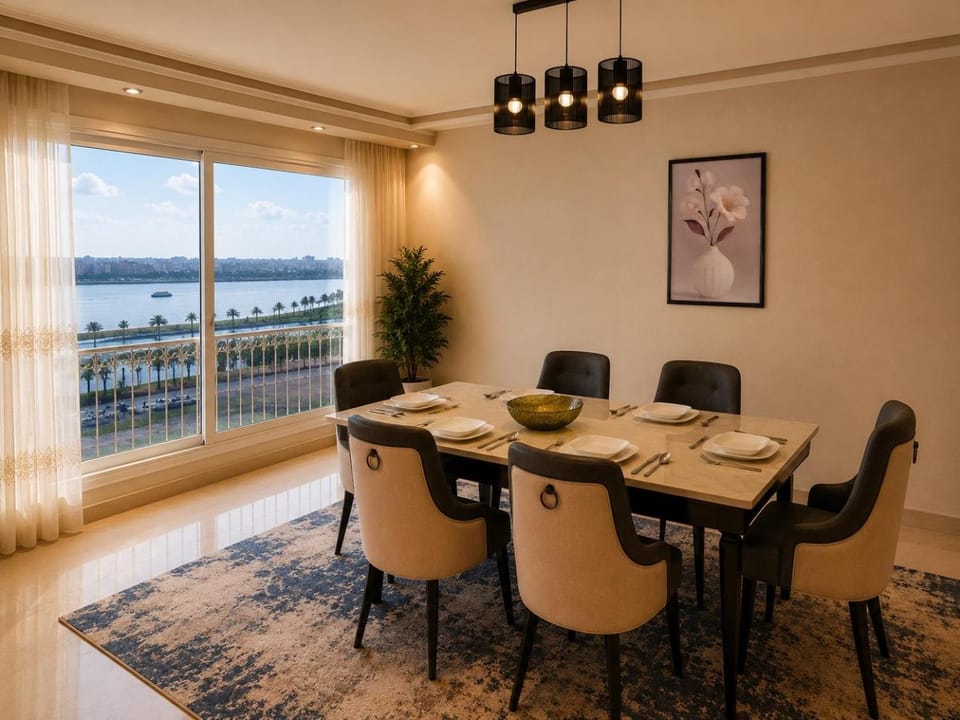 Natural landscape, Dining area, River view