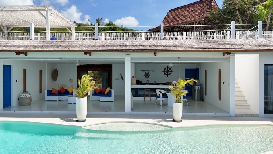 Property building, Patio, Day, People, View (from property/room), Balcony/Terrace, Dining area, Pool view, Swimming pool, group of guests, sunbed