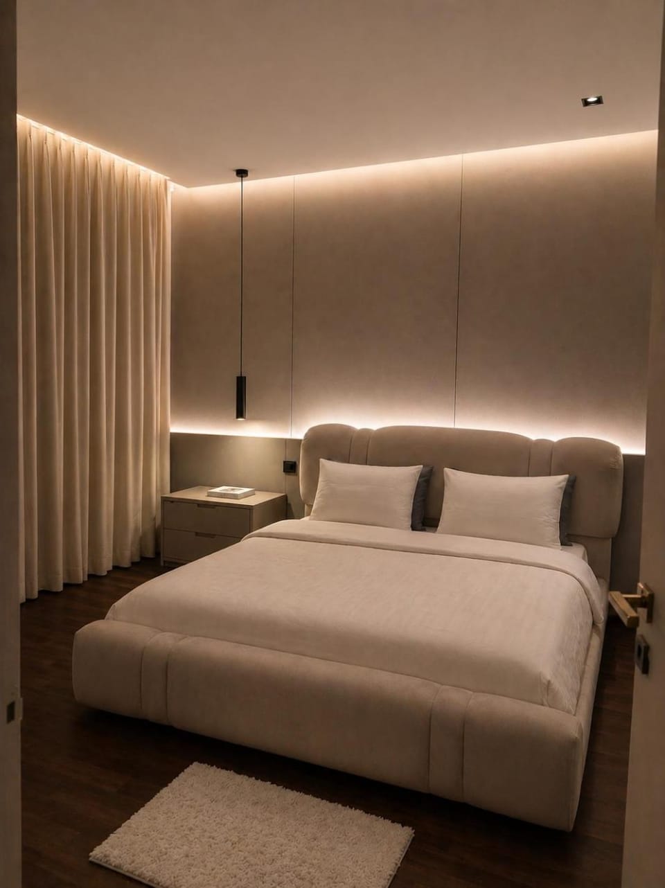 New room and living room with a modern design in Al-Taawun neighborhood, self check-in Apartment in Riyadh