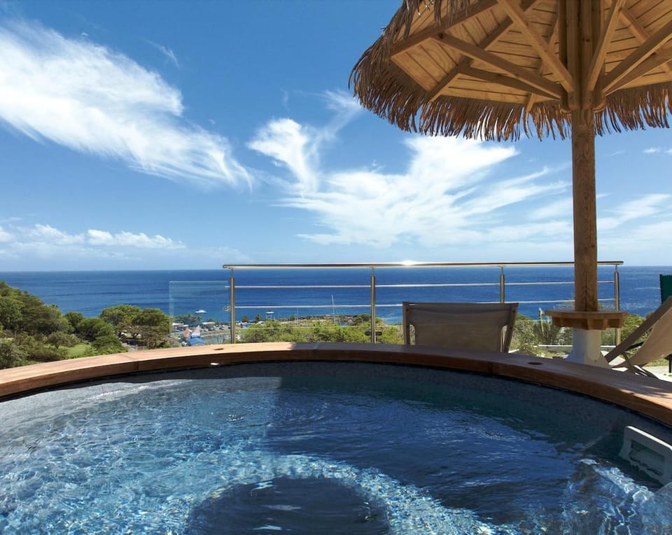 Le Bungalow - prestige 5 étoiles - 1 suite - piscine & jacuzzi - vue mer exceptionnelle Villa in Leeward Islands