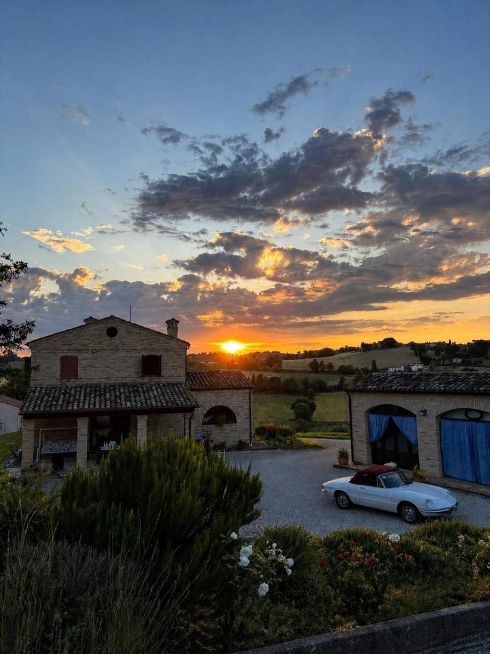 Property building, Sunset