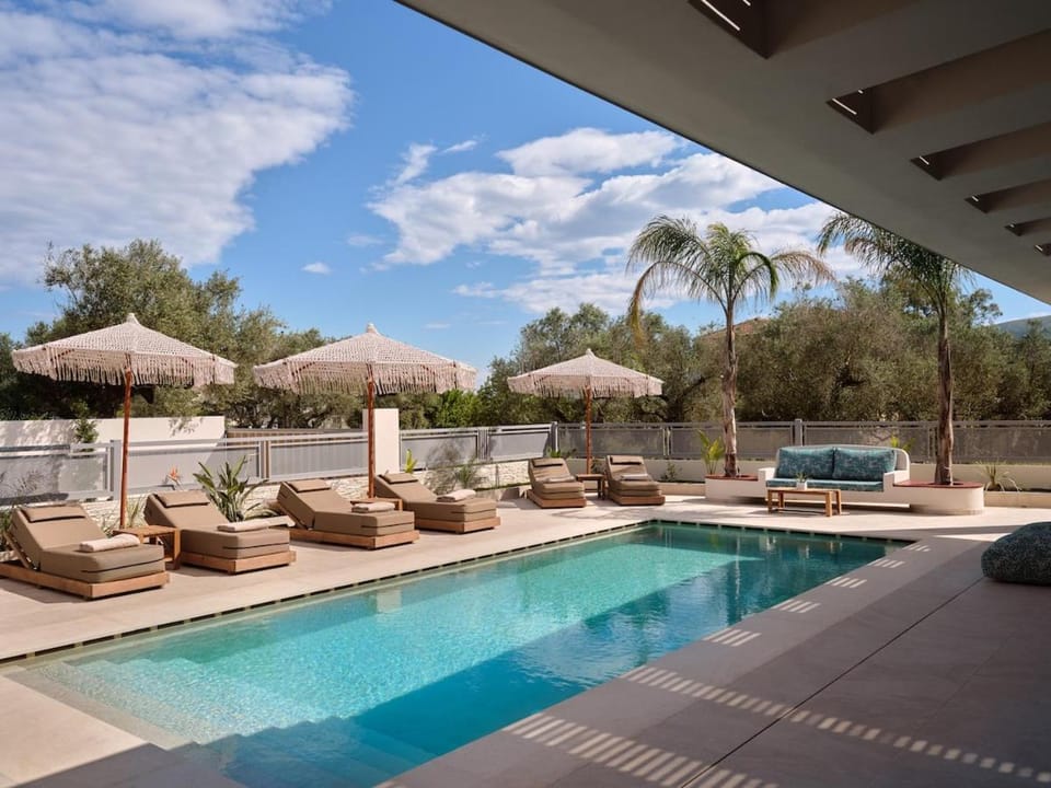 Property building, Pool view, sunbed