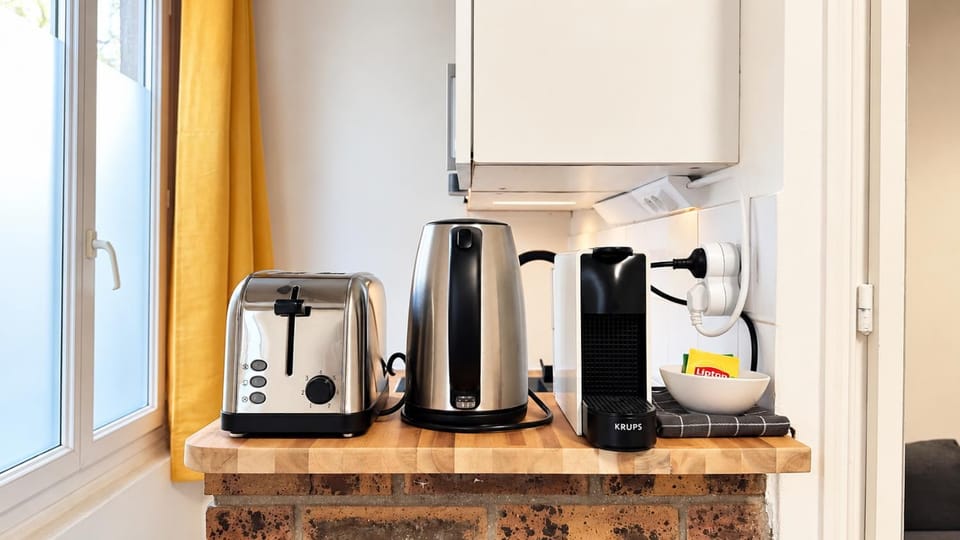 Coffee/tea facilities, Kitchen or kitchenette, toaster