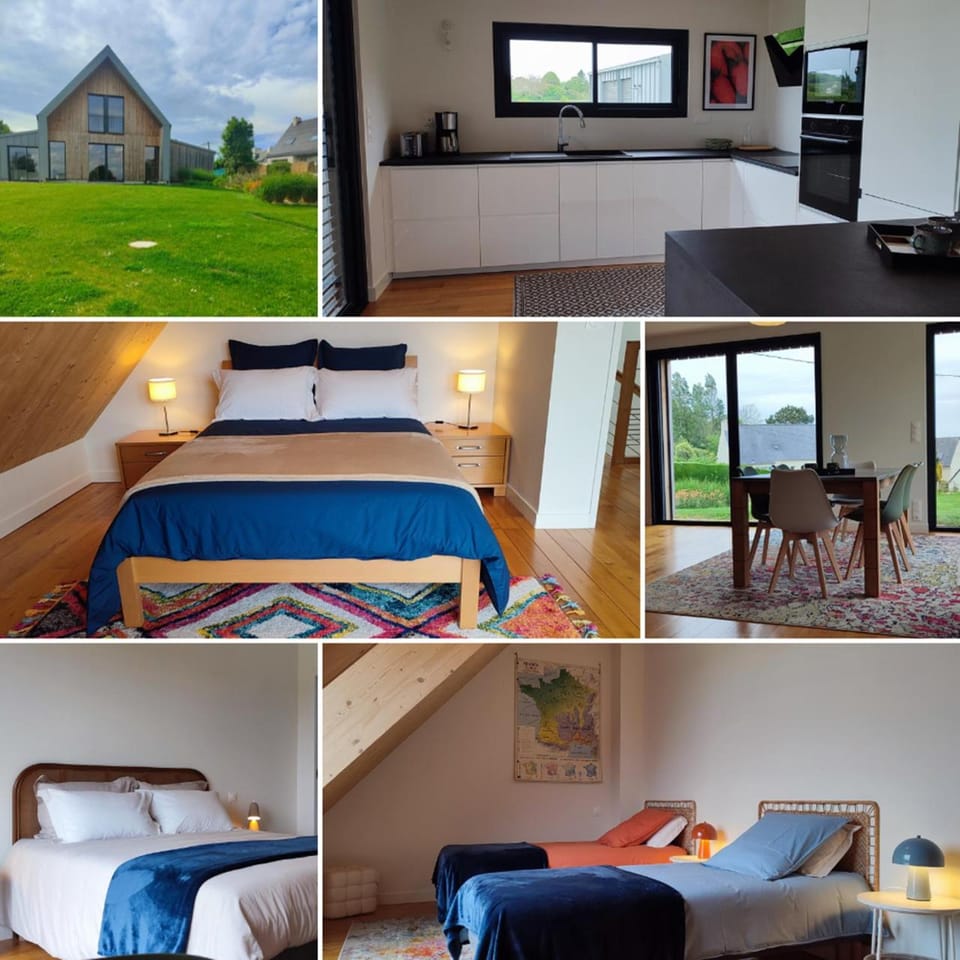 Property building, Bed, Garden, Photo of the whole room, Dining area, Bedroom, kitchen
