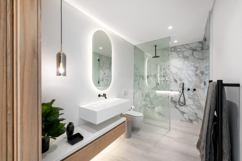 Shower, Bathroom, towels