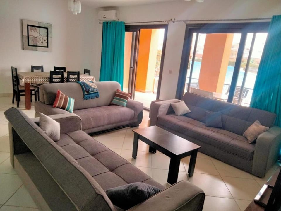 Marassi Verdi ground -3 bedroom-2 bathroom-nany room-garden-direct lagoon Chalet in Egypt