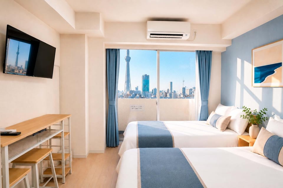 Bed, TV and multimedia, Photo of the whole room, Seating area, Bedroom, air conditioner