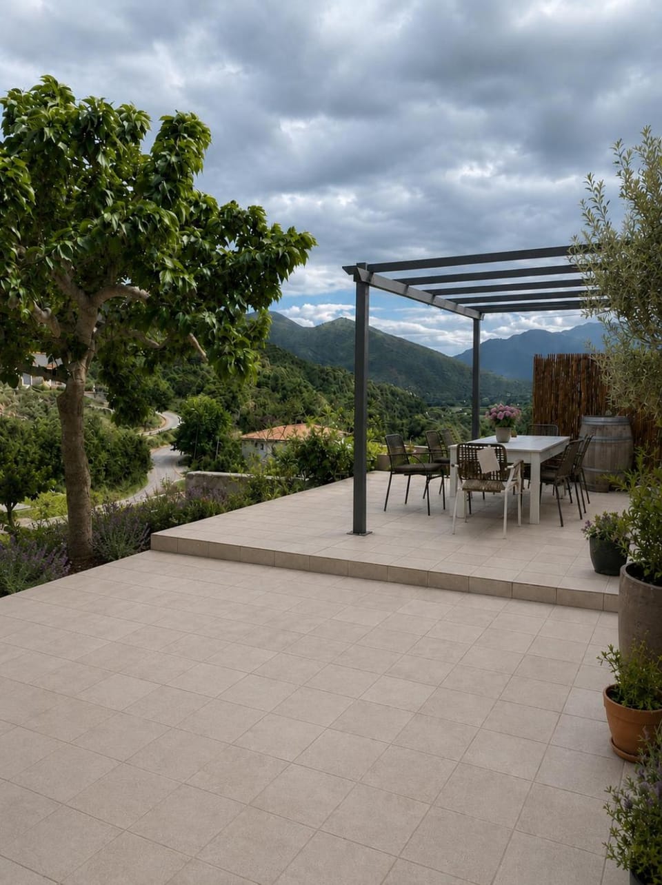 Patio, Mountain view