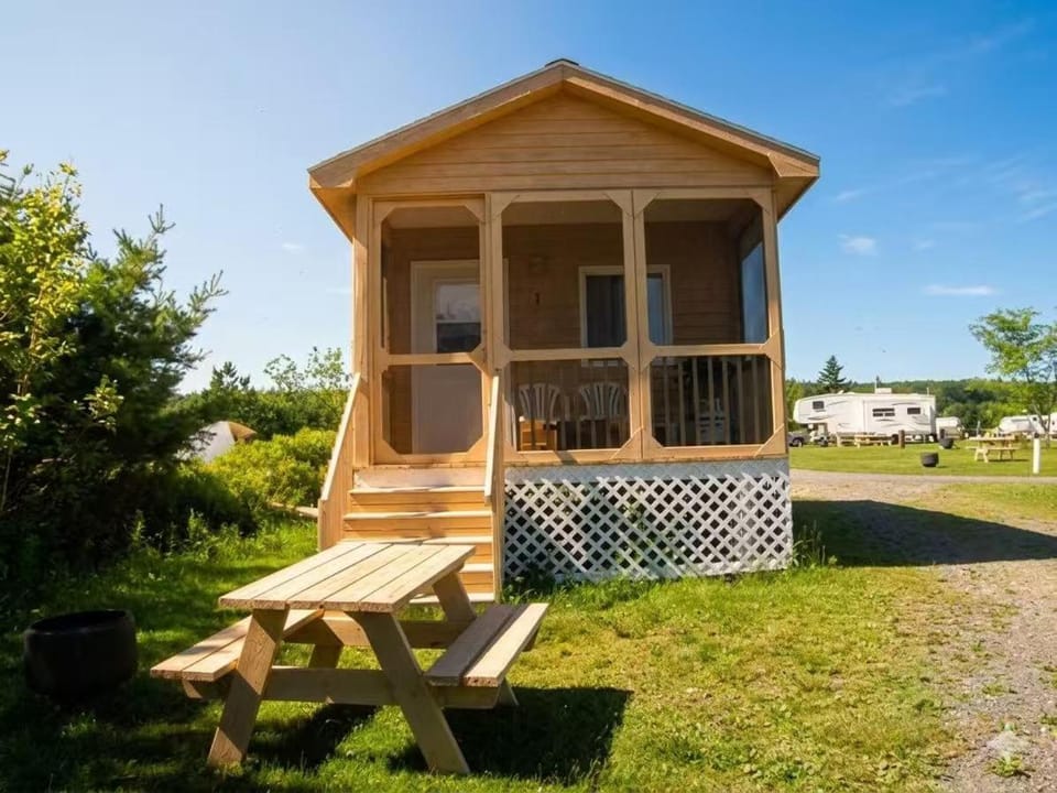 Bras D'Or Lakes Campground Nature lodge in Nova Scotia