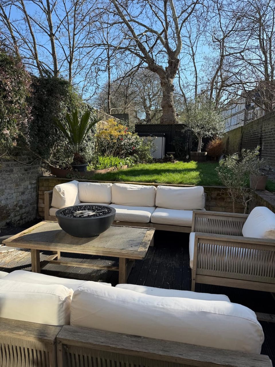 Garden, Balcony/Terrace, Garden view, fireplace