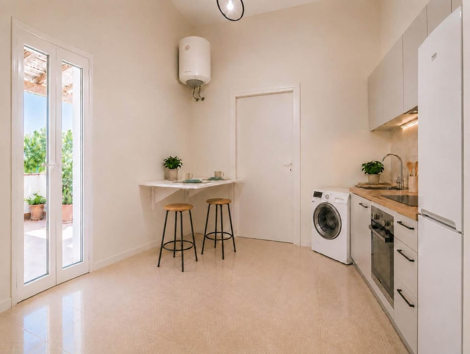 Kitchen or kitchenette, dishwasher, minibar, oven, pet friendly, stove, washing machine, dryer