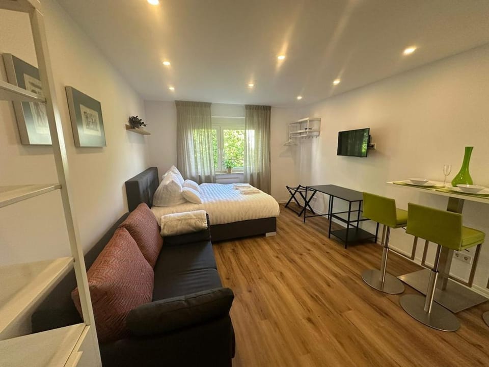 Moderne Studio Wohnung 2 in Saarbrücken Küche Bad Apartment in Saarbrücken