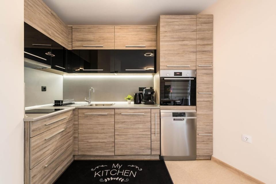 Kitchen or kitchenette, oven, storage, stove, kitchen