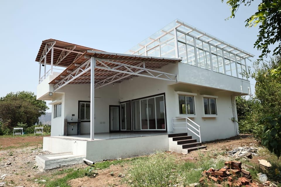 Entire AramZone Villa with Stunning Glass Room Villa in Maharashtra