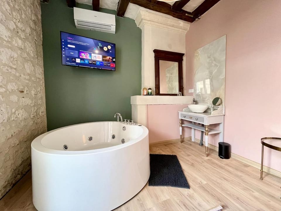 Love nest and ancient stones - Jacuzzi, air conditioning, Wi-Fi House in Centre-Val de Loire