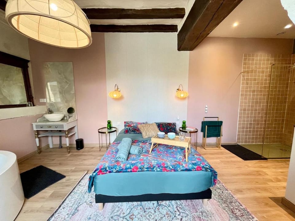 Love nest and ancient stones - Jacuzzi, air conditioning, Wi-Fi House in Centre-Val de Loire