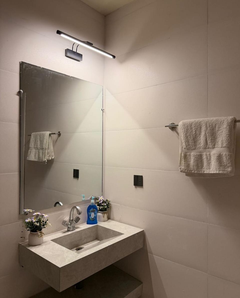 Bathroom, towels
