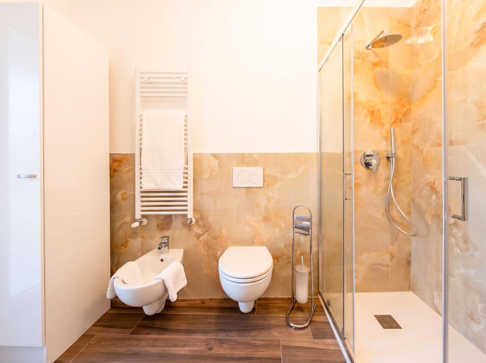 Shower, Toilet, Bathroom, bidet, towels