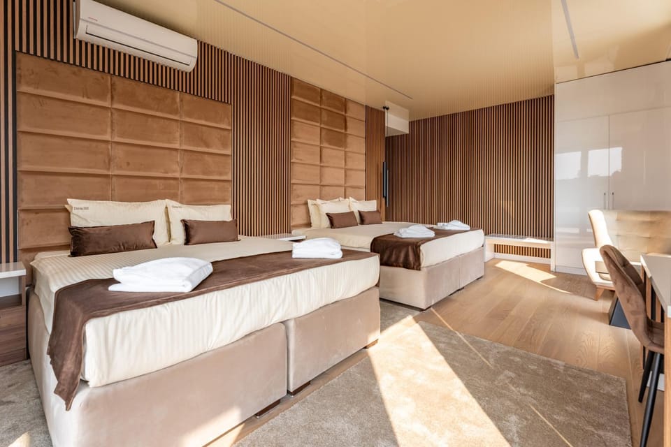 Bed, air conditioner