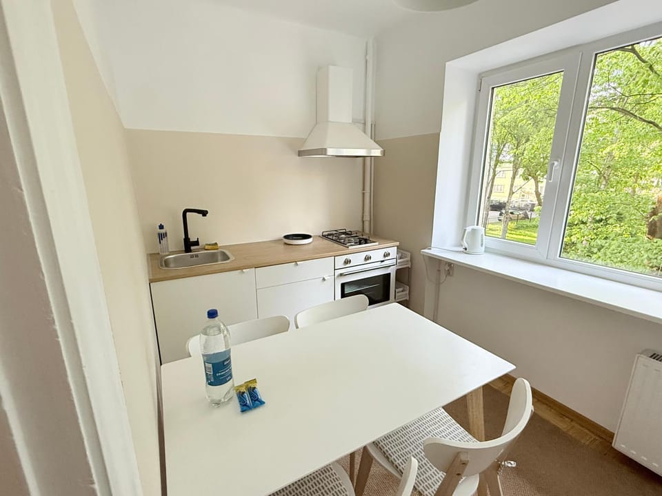 Kitchen or kitchenette, Dining area, stove