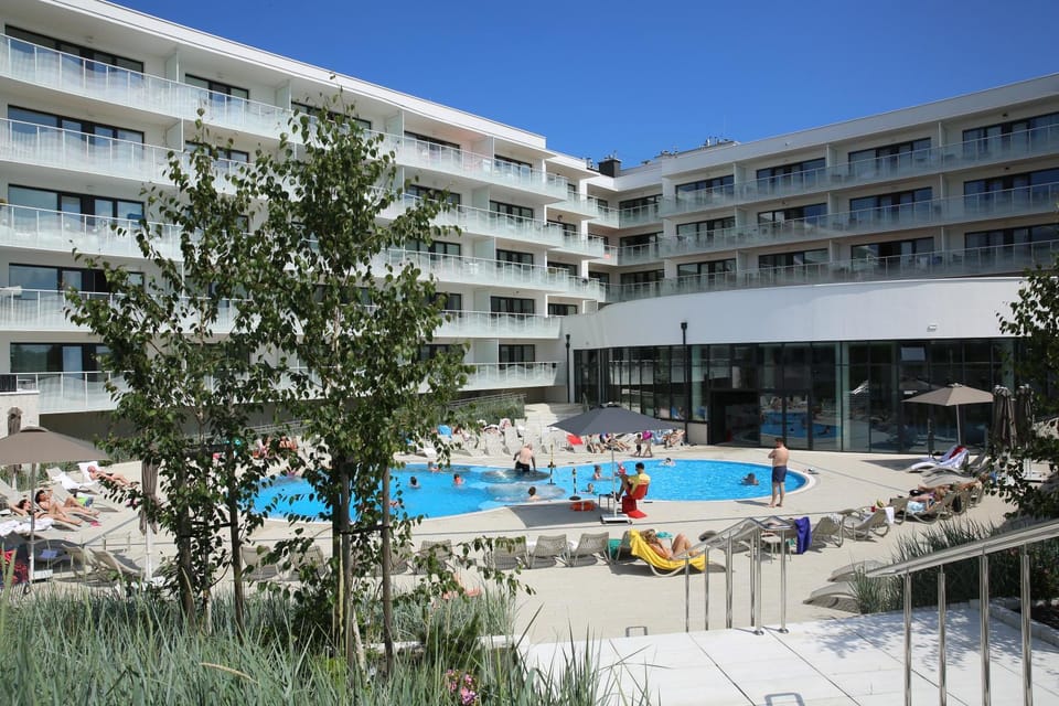 Property building, Day, Swimming pool, Swimming pool, sunbed