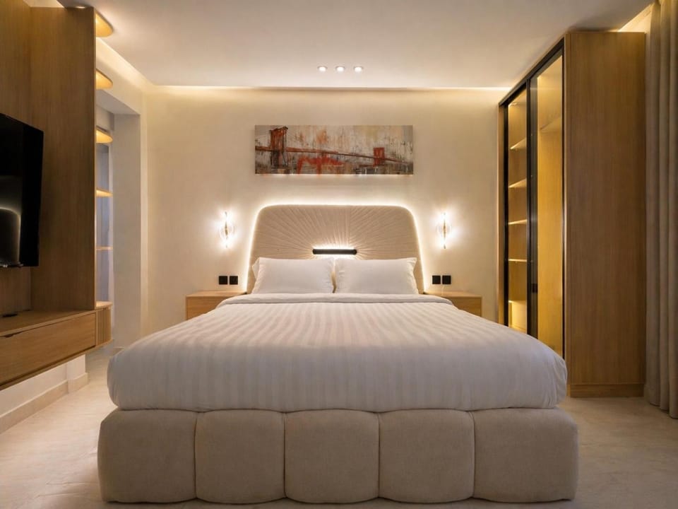 Bed, Photo of the whole room, wardrobe