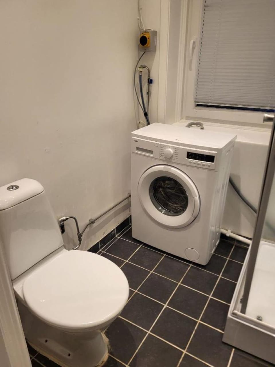 Toilet, Bathroom, washing machine