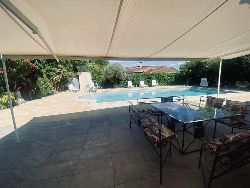 Patio, Day, Balcony/Terrace, Dining area, Pool view, Swimming pool