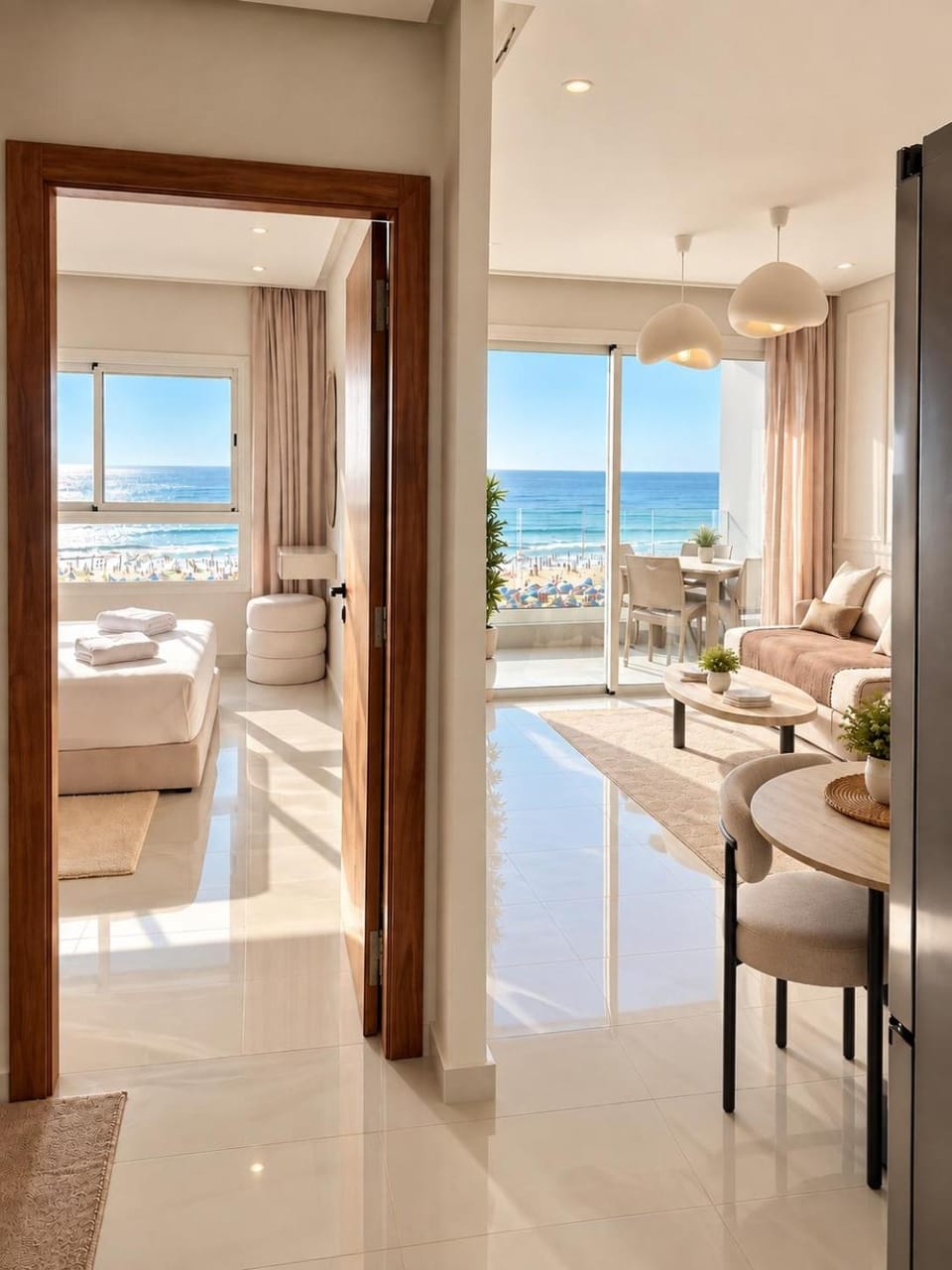 SUNSET WAVE - Breeze - Front de Mer - 1 Chambre Apartment in Rabat-Salé-Kénitra