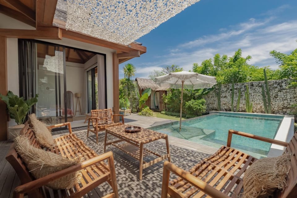 Patio, Day, Garden, Pool view, Swimming pool