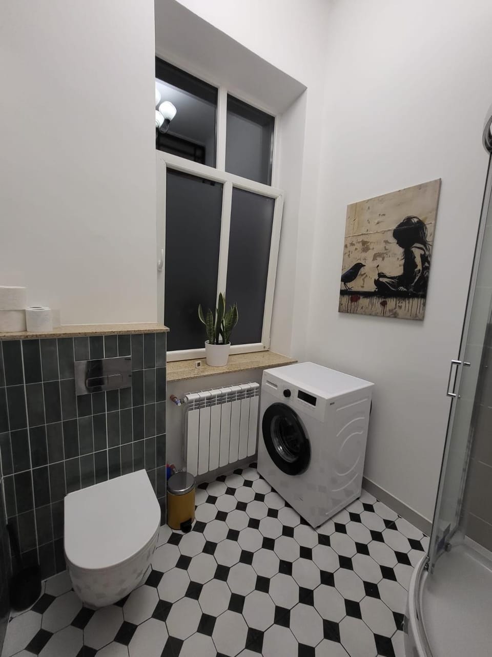 Toilet, Bathroom, washing machine
