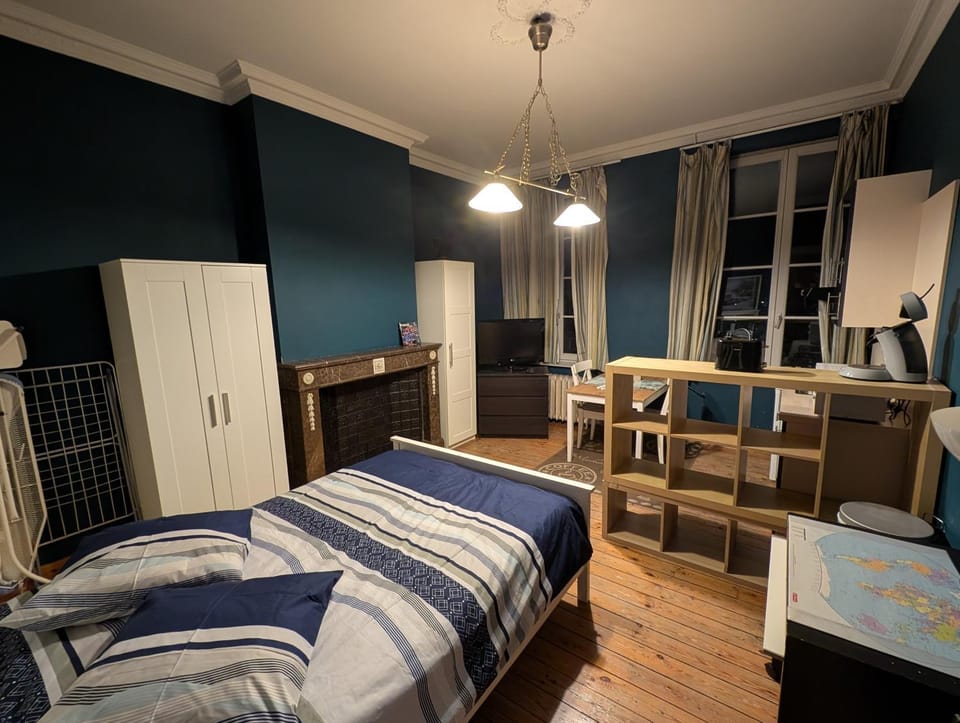 Bed, TV and multimedia, Kitchen or kitchenette, Living room, Dining area, Bedroom, wardrobe