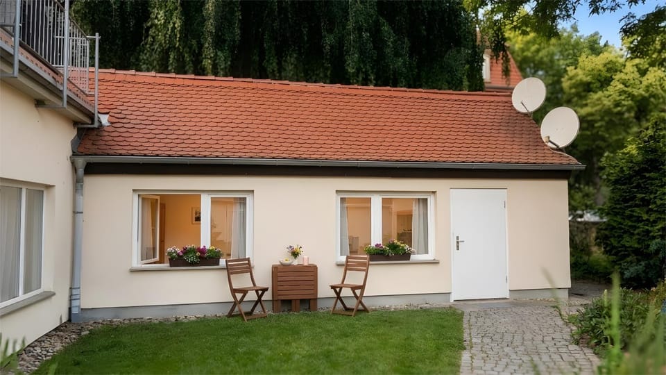 Property building, Garden view