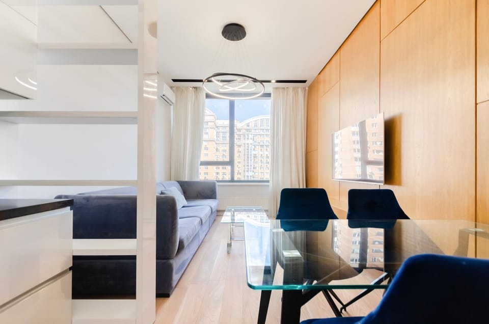 Living room, Seating area, Dining area, air conditioner