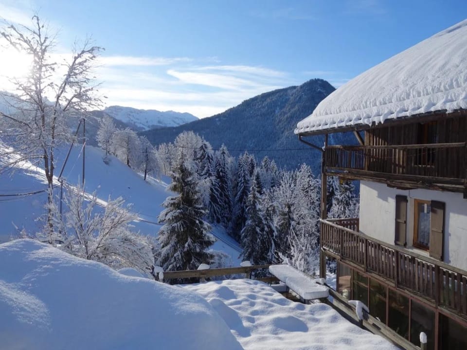 Property building, Natural landscape, Winter, Mountain view