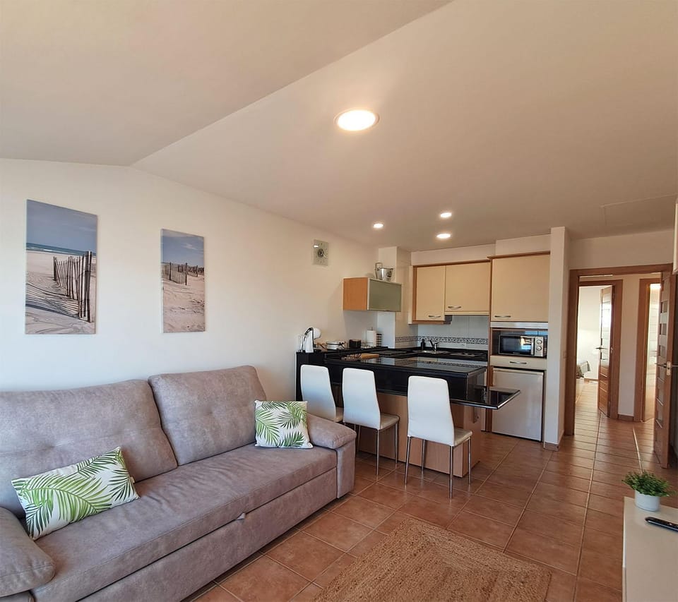 Living room, kitchen