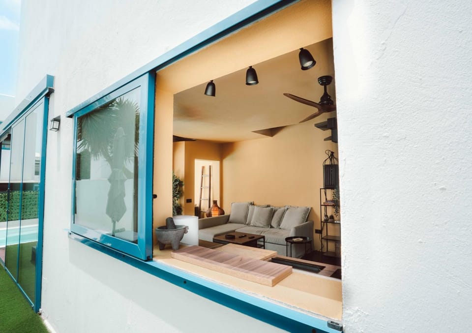 Patio, Living room, Seating area