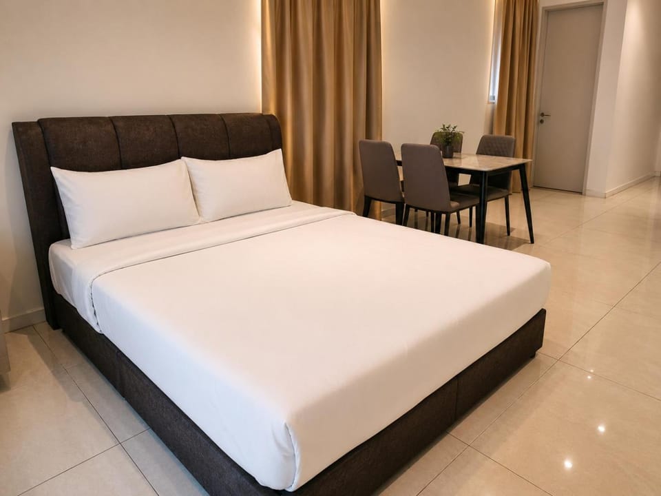 Bed, Living room, Bedroom