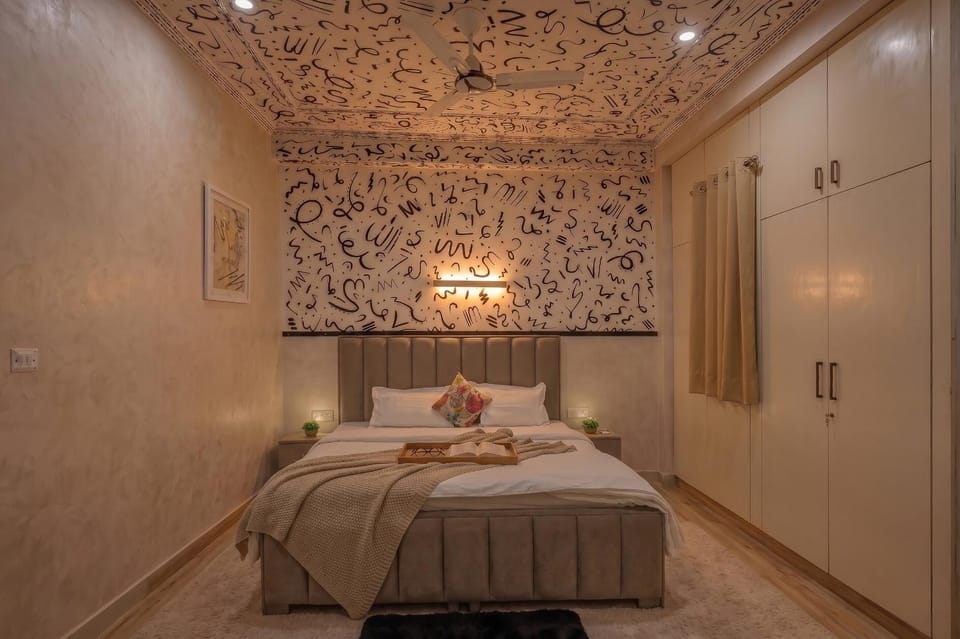 Bed, Photo of the whole room, Bedroom, wardrobe