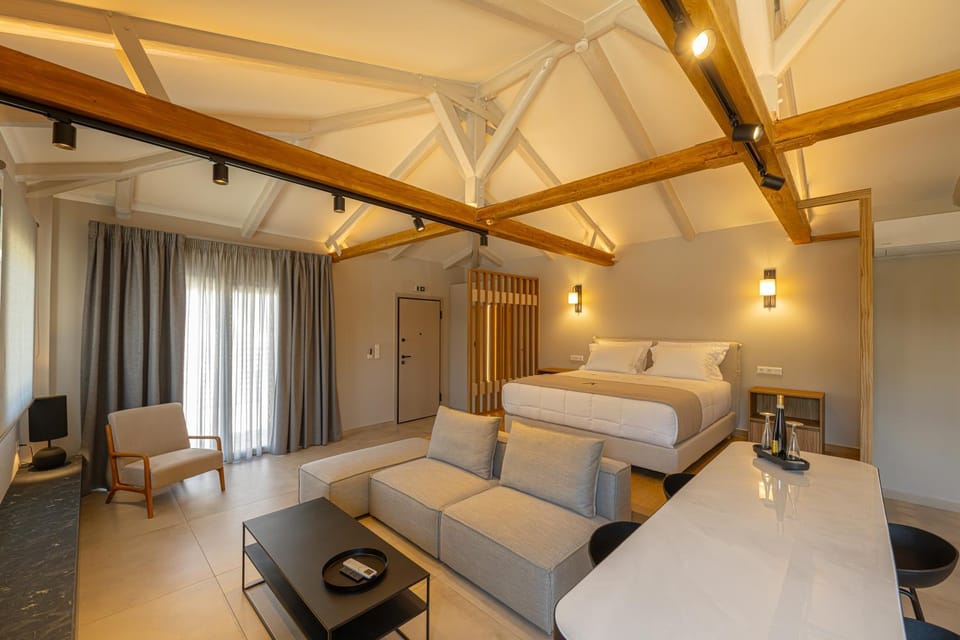 Bed, TV and multimedia, Living room, Photo of the whole room, Seating area, Bedroom