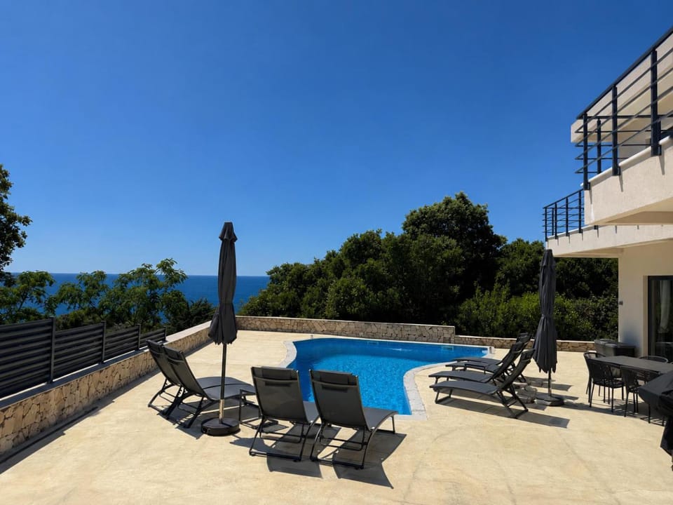 Pool view, Swimming pool, sunbed
