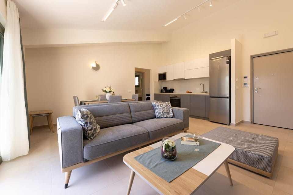 Living room, kitchen