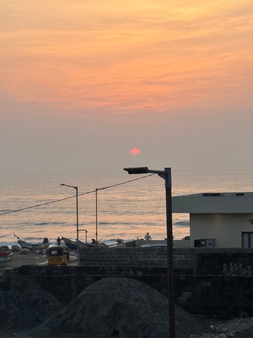 Beach, Sea view, Sunrise