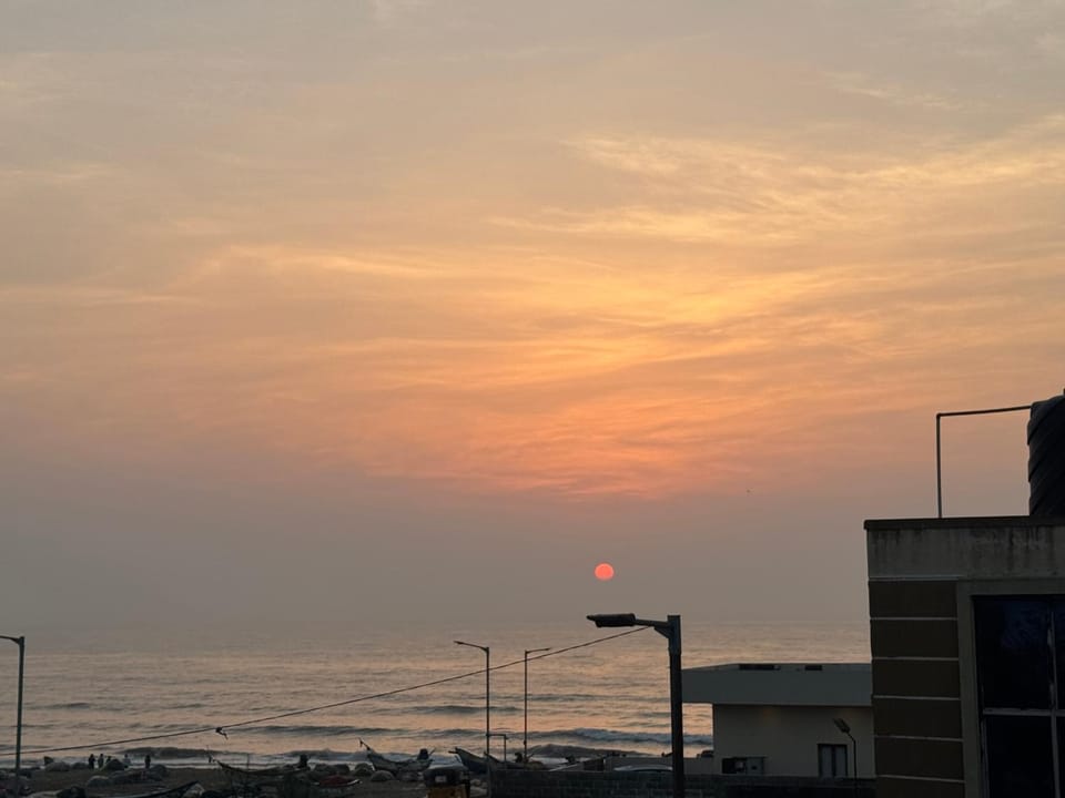 Day, Natural landscape, Beach, Sea view, Sunrise