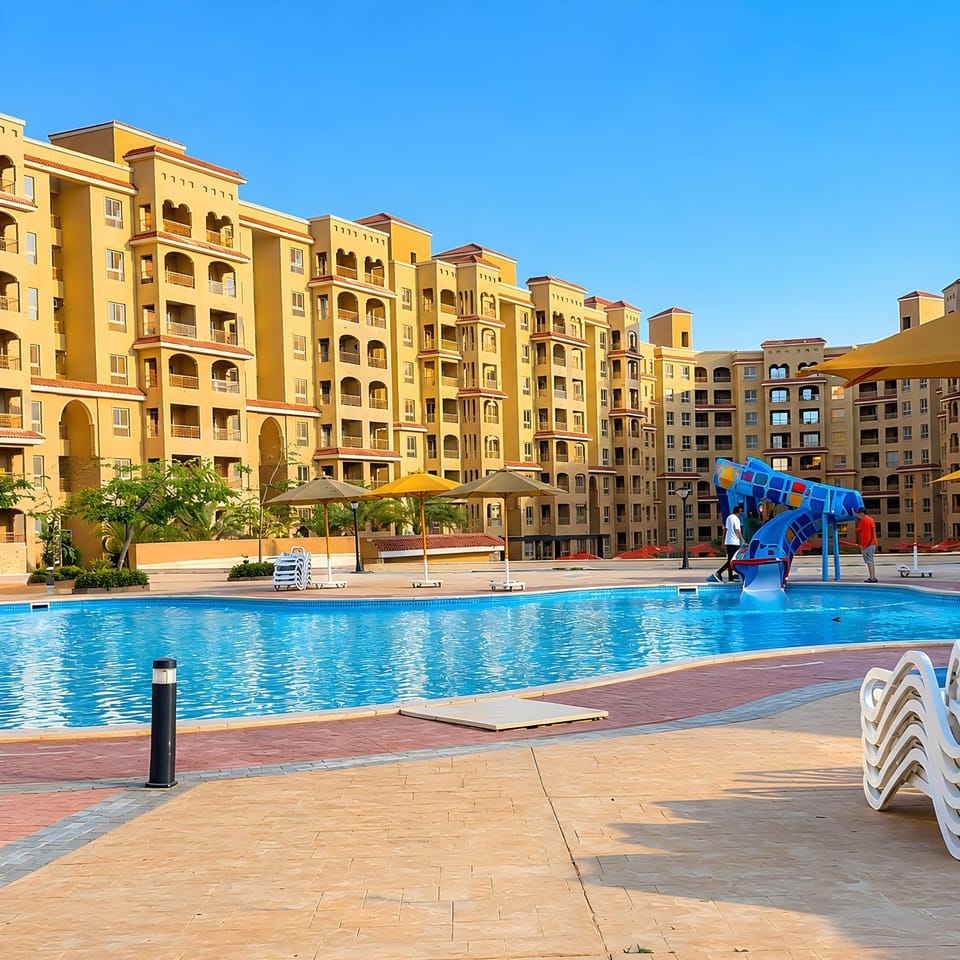 Property building, Day, Aqua park, Swimming pool