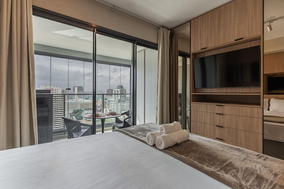Studio com varanda na Pompeia próx. Allianz Park Apartment in Sao Paulo City