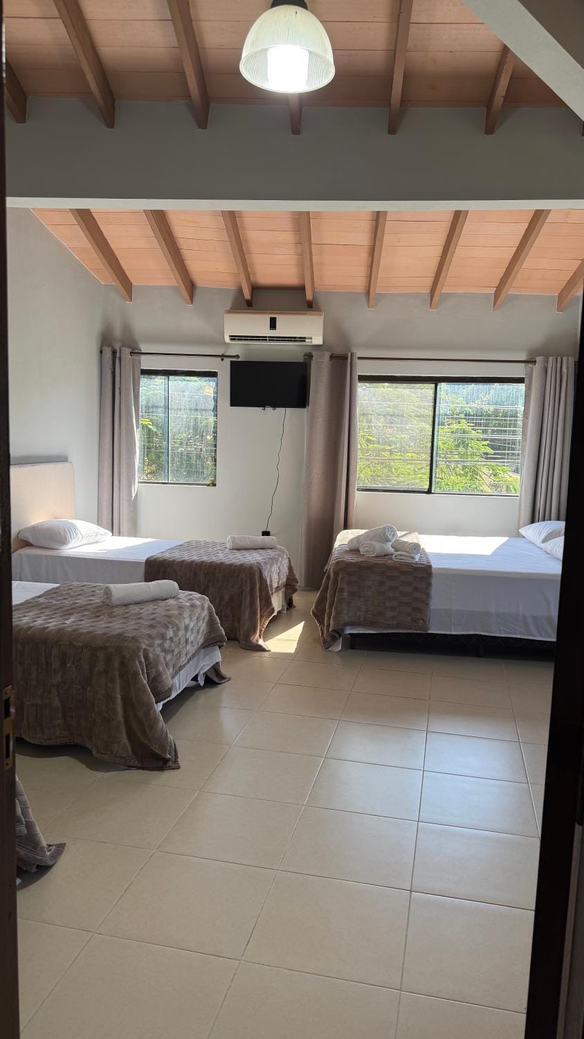Bed, Bedroom, air conditioner