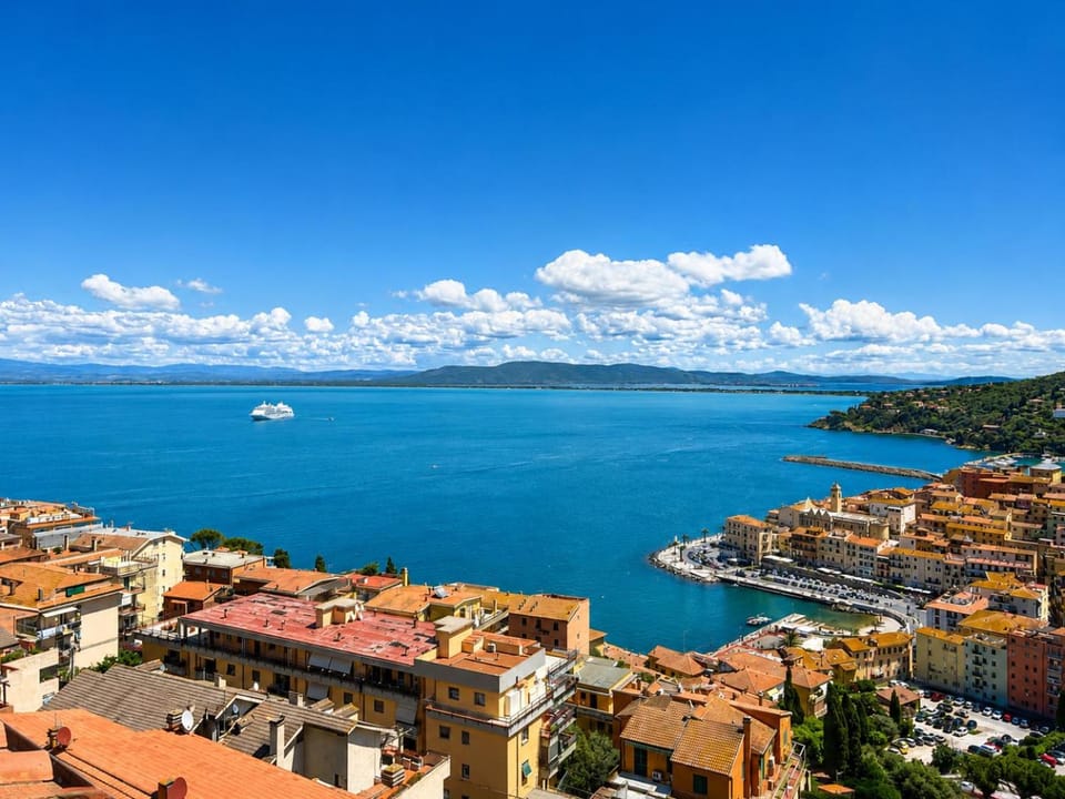 Nearby landmark, Day, Natural landscape, City view, Mountain view, Sea view