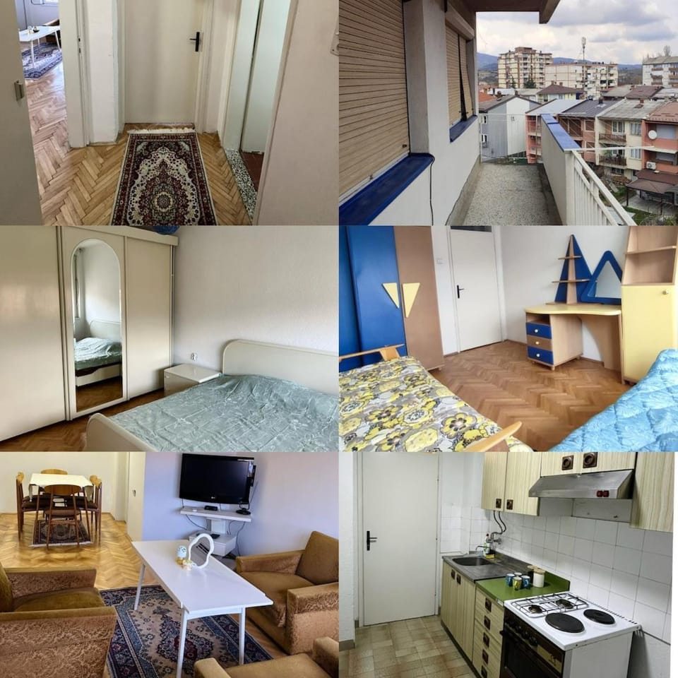 Kitchen or kitchenette, Living room, Seating area, Bedroom