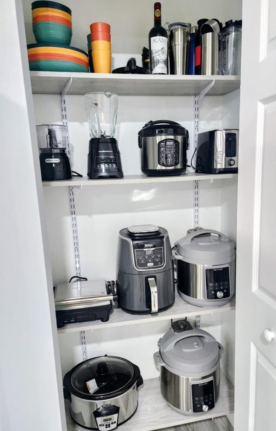 Kitchen or kitchenette, toaster